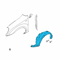 OEM 2007 Kia Rondo Guard Assembly-Front Wheel Diagram - 868111D051
