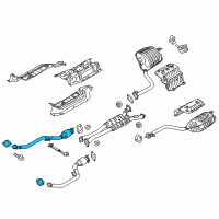 OEM 2015 Hyundai Genesis Right Muffler Assembly Diagram - 28601-B1320