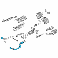 OEM 2015 Hyundai Genesis Left Muffler Assembly Diagram - 28600-B1320