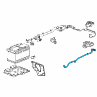 OEM 2016 Chevrolet Suburban Negative Cable Diagram - 84354710