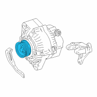 OEM 1990 Toyota Cressida Pulley, Alternator Diagram - 27411-42030