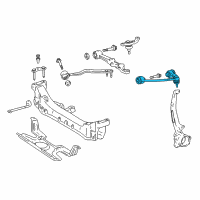 OEM 1996 Lexus LS400 Front Suspension Upper Arm Assembly Left Diagram - 48630-59015