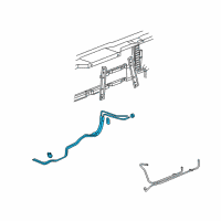 OEM 2009 Hummer H2 Cooler Pipe Diagram - 15147184