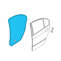OEM 2003 BMW 330xi Door Weatherstrip, Rear Left Diagram - 51-34-8-194-697
