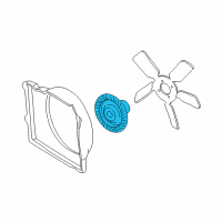 OEM Jeep Grand Cherokee Clutch-Fan Drive Diagram - 68064766AA