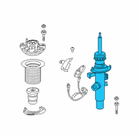 OEM 2022 BMW Z4 Spring Strut Front Left Vdc Diagram - 37-10-6-895-065