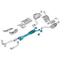 OEM Kia K900 Center Muffler Complete Diagram - 286003T600