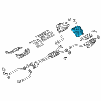 OEM 2012 Hyundai Equus Protector-Heat Rear, RH Diagram - 28796-3M000