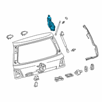 OEM 2020 Toyota Land Cruiser Pull Down Motor Diagram - 68910-60072