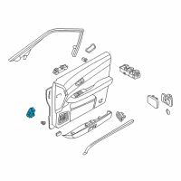 OEM Nissan Murano Switch Assembly-Seat Memory Diagram - 25491-4W300