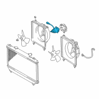 OEM 2002 Toyota Corolla Fan Motor Diagram - 16363-74360