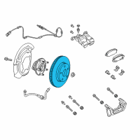 OEM Jeep Cherokee Rear Brake Rotor Diagram - 4779886AC