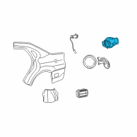 OEM Mercury Fuel Pocket Diagram - 1F4Z-5427936-AA