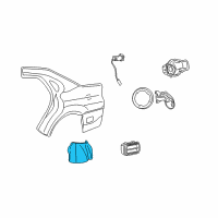 OEM 2002 Ford Taurus Wheelhouse Liner Diagram - YF1Z-5428457-AA