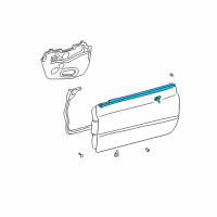 OEM 2001 Toyota Solara Belt Weatherstrip Diagram - 75720-06030