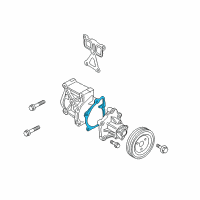 OEM 2012 Kia Forte Koup Water Pump O-Ring Diagram - 2512525001