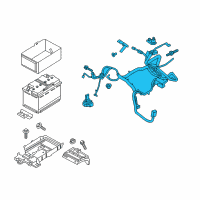 OEM 2020 Ford Edge Positive Cable Diagram - K2GZ-14300-F