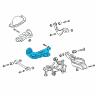 OEM 2022 Lexus ES250 Arm Assembly, Trailing Diagram - 48760-06360
