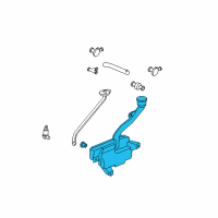 OEM 2005 Honda Accord Tank Set, Washer Diagram - 76840-SDA-A11