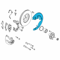 OEM Ford Focus Splash Shield Diagram - CV6Z-2K005-A