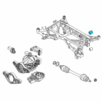 OEM 2016 BMW M4 Rubber Mounting Rear Diagram - 33-17-7-852-495