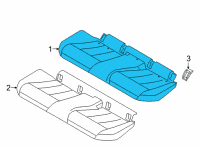 OEM 2021 BMW M440i xDrive FOAM SECTION, SEAT Diagram - 52-20-7-496-205