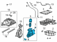 OEM Jeep Gladiator ENGINE OIL FILTER Diagram - 68566093AA