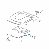 OEM 2013 Chevrolet Avalanche Release Cable Diagram - 20968782
