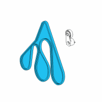 OEM 2004 Ford Ranger Serpentine Belt Diagram - 1L5Z-8620-AC