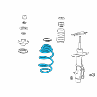 OEM 2015 Chevrolet Camaro Front Springs Diagram - 92245257