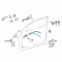 OEM 2015 Toyota Sequoia Lock Cable Diagram - 69710-0C050