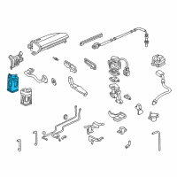 OEM 1999 Acura NSX Canister Assembly Diagram - 17011-SZ3-A30