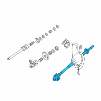 OEM 2001 Ford Mustang Lower Shaft Diagram - 3R3Z-3B676-AB