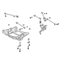 OEM 2002 Acura TL Nut, Rear Arm (10Mm) Diagram - 90216-SE0-305