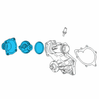 OEM BMW 740iL Thermostat With Characteristics Control Diagram - 11-53-1-437-526