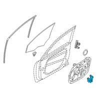 OEM 2014 Kia Cadenza Motor Assembly-Front Power Window Diagram - 824503R020
