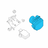 OEM 2019 Nissan Pathfinder Anti Skid Actuator Assembly Diagram - 47660-9CZ1B