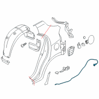 OEM 2017 Kia Rio Catch & Cable Assembly-F Diagram - 815901W201