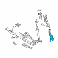 OEM 2009 Lexus IS250 Knuckle, Steering, RH Diagram - 43201-53010