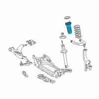 OEM 2011 Lexus IS350 Front Suspension Support Assembly Diagram - 48680-53031