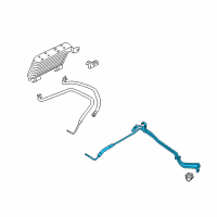 OEM Mercury Cooler Line Diagram - 6L2Z-7R081-A