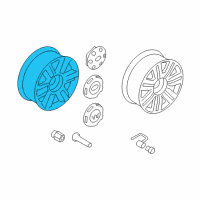 OEM 2007 Ford F-150 Wheel, Alloy Diagram - 6L3Z-1007-M