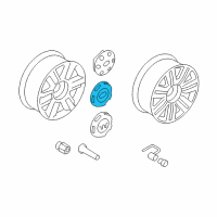 OEM 2007 Ford F-150 Center Cap Diagram - 6L3Z-1130-BA