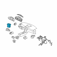 OEM 2010 Acura RL Switch Assembly, Remote Control Mirror Diagram - 35190-SJA-A02