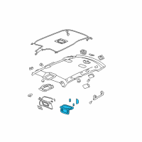 OEM 2009 Cadillac DTS Mirror Assembly Diagram - 15243728