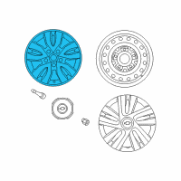 OEM Chevrolet City Express Wheel, Alloy Diagram - 19317622