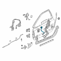 OEM 2000 Acura NSX Anti-Switch Assembly, Passenger Side Diagram - 72114-SL0-A01