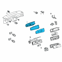 OEM 2004 Toyota Avalon Gauge Cluster Diagram - 83810-07060