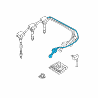 OEM 2002 Hyundai XG350 Cable Assembly-Spark Plug No.5 Diagram - 27460-39010