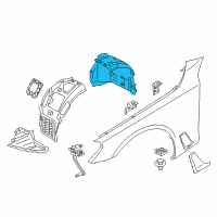 OEM 2016 BMW 750i xDrive Cover, Wheel Arch, Rear Section, Front Left Diagram - 51-71-7-340-201